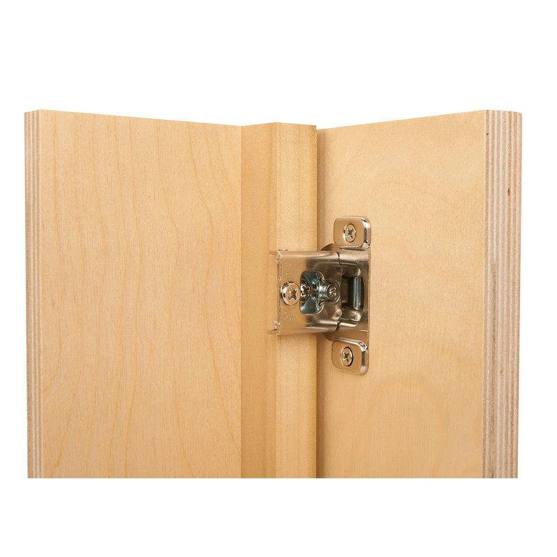 Compact 1/2" Edge Mount Cabinet Hinge Pair